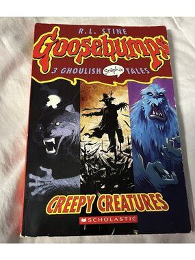 2006 Creepy Creatures Goosebumps 3 Ghoulish Graphix Tales Paperback Stine, R L